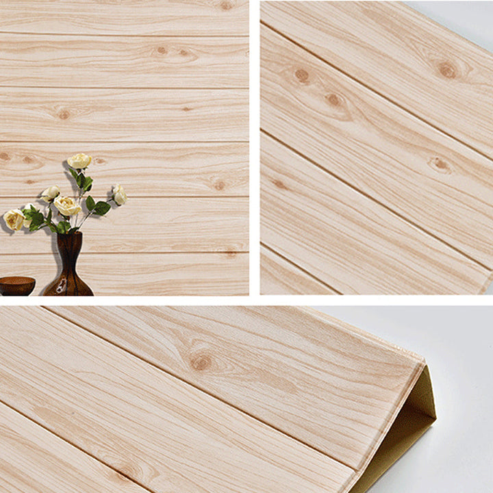 Lisslune | Contemporary Wall Cladding Waterproof Wall Cladding with Wood Look