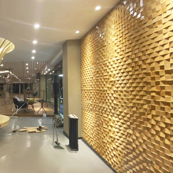Lisslune | Wall-Ceiling Light Wood Gluing Mosaic Indoor Modern Wall Ceiling