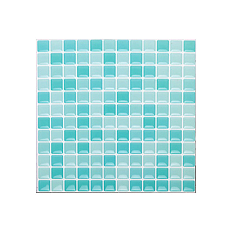 Lisslune | Plastic Peel & Stick Mosaic Tile Waterproof Peel & Stick Mosaic Tile with Square Shape