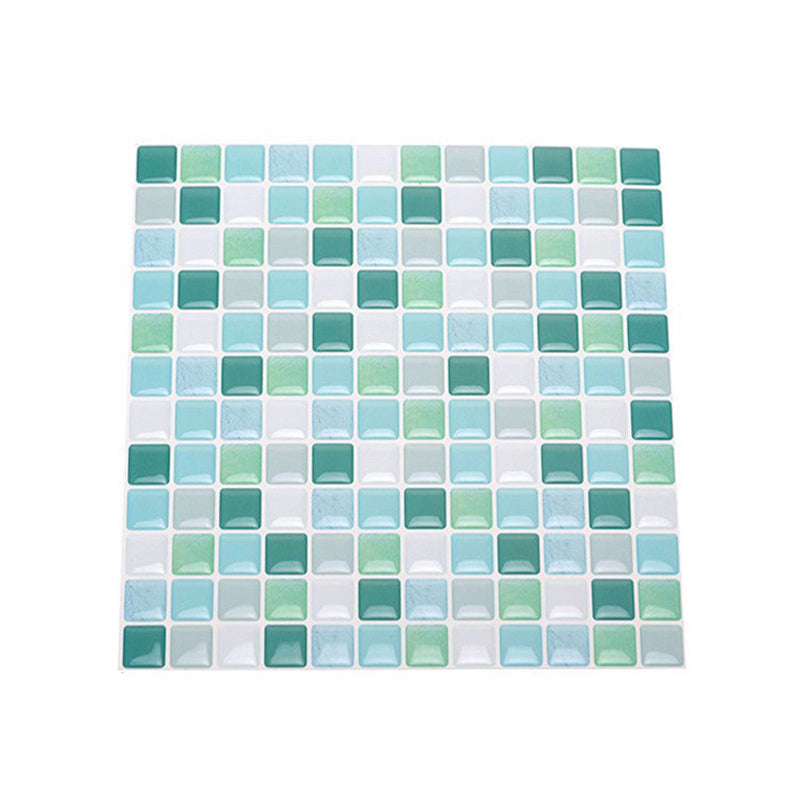 Lisslune | Plastic Peel & Stick Mosaic Tile Waterproof Peel & Stick Mosaic Tile with Square Shape