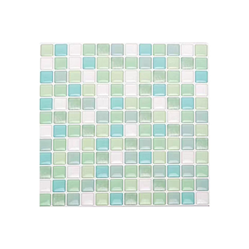 Lisslune | Plastic Peel & Stick Mosaic Tile Waterproof Peel & Stick Mosaic Tile with Square Shape