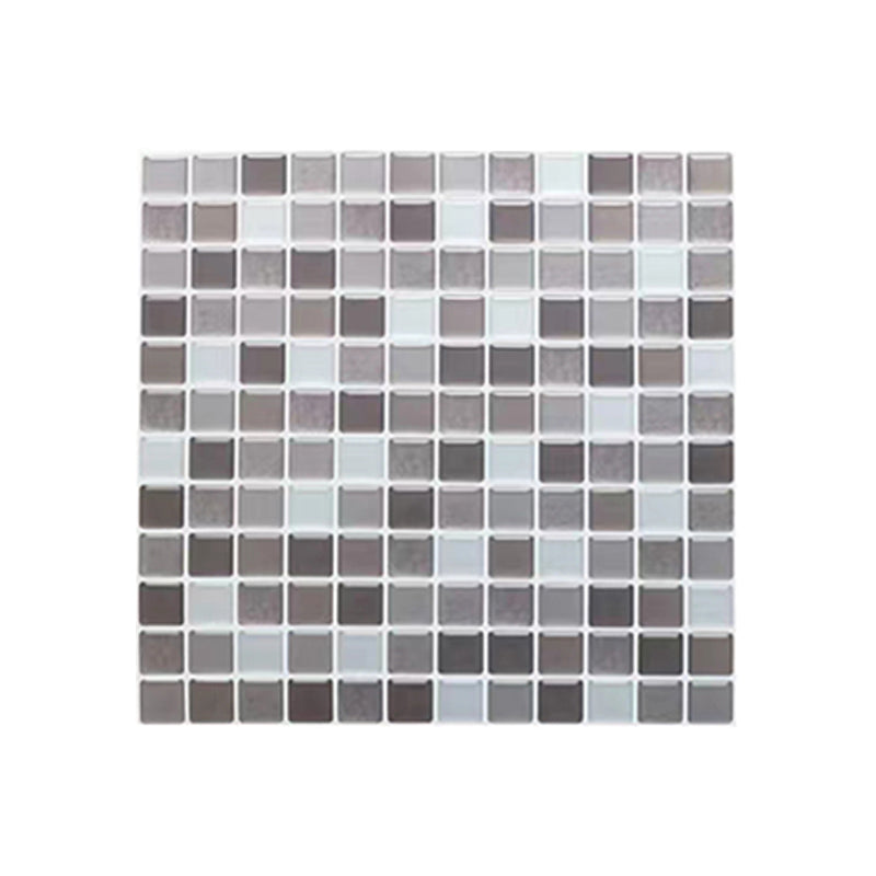 Lisslune | Plastic Peel & Stick Mosaic Tile Waterproof Peel & Stick Mosaic Tile with Square Shape