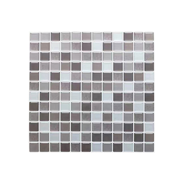 Lisslune | Plastic Peel & Stick Mosaic Tile Waterproof Peel & Stick Mosaic Tile with Square Shape