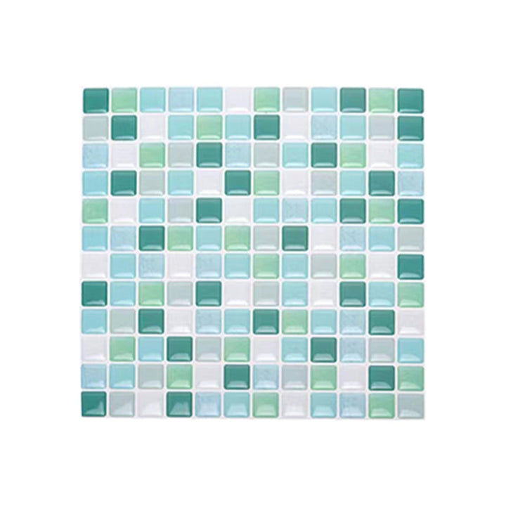 Lisslune | Plastic Peel & Stick Mosaic Tile Waterproof Peel & Stick Mosaic Tile with Square Shape