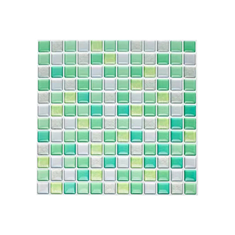 Lisslune | Plastic Peel & Stick Mosaic Tile Waterproof Peel & Stick Mosaic Tile with Square Shape