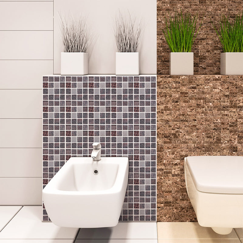 Lisslune | PVC Mosaic Tile waterproof for peeling and sticking for kitchen and bathroom