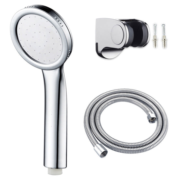 Lisslune | Contemporary Silver Round Shower Head Water Efficient Standard Spray Head