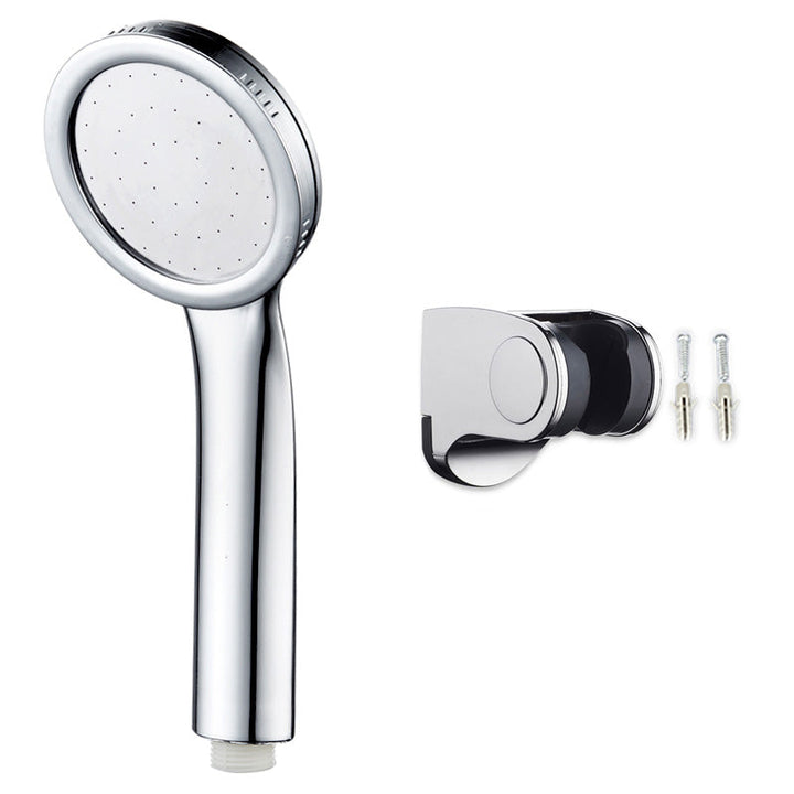 Lisslune | Contemporary Silver Round Shower Head Water Efficient Standard Spray Head