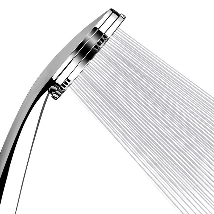 Lisslune | Contemporary Silver Round Shower Head Water Efficient Standard Spray Head