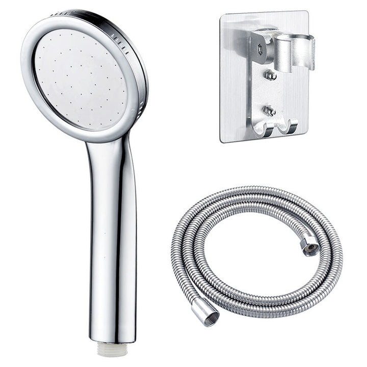 Lisslune | Contemporary Silver Round Shower Head Water Efficient Standard Spray Head