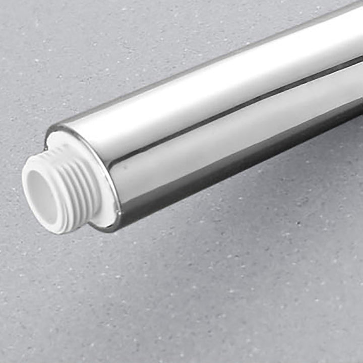 Lisslune | Contemporary Silver Round Shower Head Water Efficient Standard Spray Head