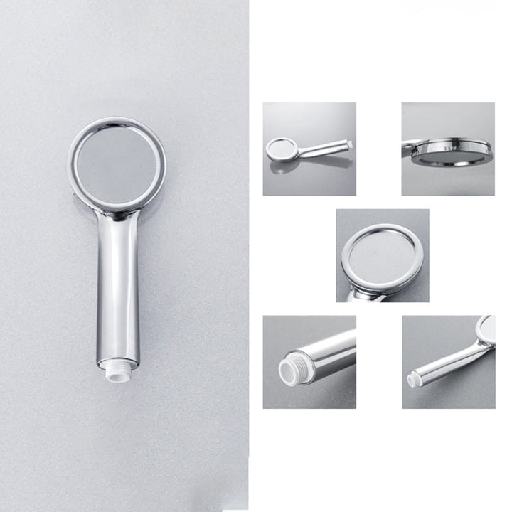 Lisslune | Contemporary Silver Round Shower Head Water Efficient Standard Spray Head