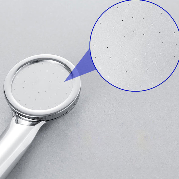 Lisslune | Contemporary Silver Round Shower Head Water Efficient Standard Spray Head