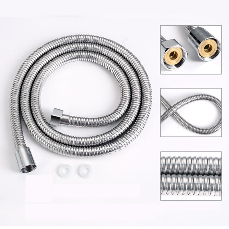 Lisslune | Contemporary Silver Round Shower Head Water Efficient Standard Spray Head