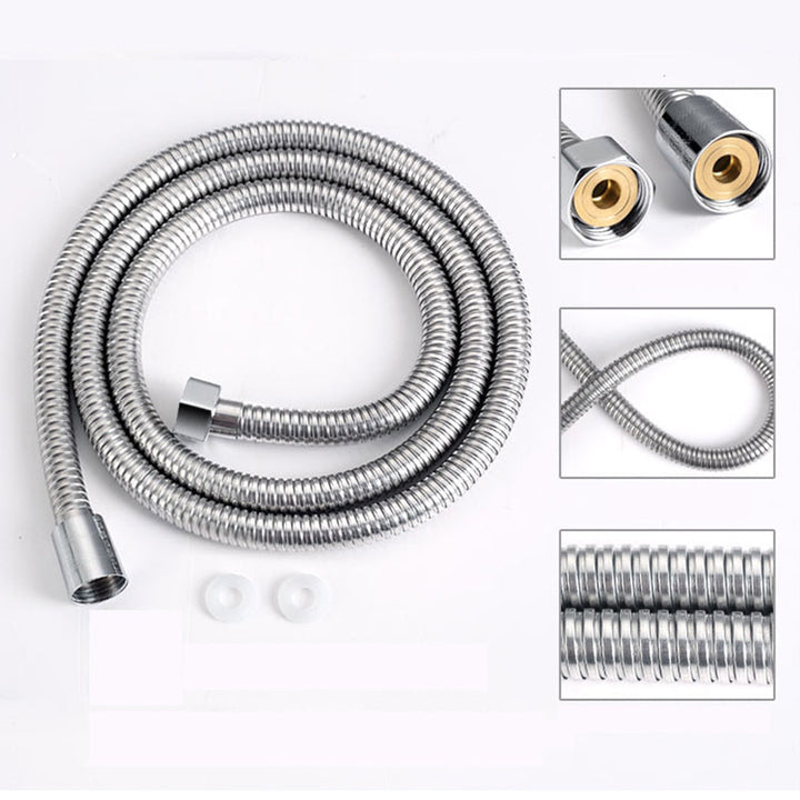 Lisslune | Contemporary Silver Round Shower Head Water Efficient Standard Spray Head