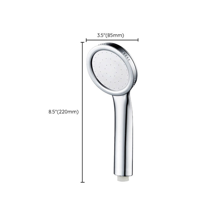 Lisslune | Contemporary Silver Round Shower Head Water Efficient Standard Spray Head