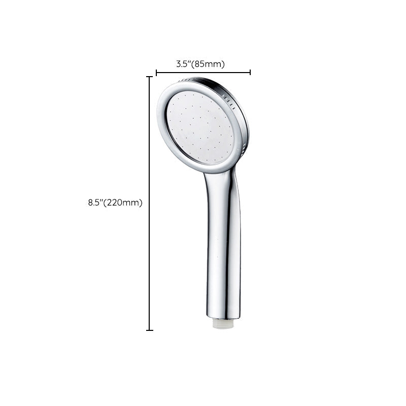 Lisslune | Contemporary Silver Round Shower Head Water Efficient Standard Spray Head