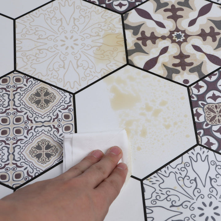 Lisslune | Vinyl flooring Peel and Stick floral pattern wall and floor vinyl
