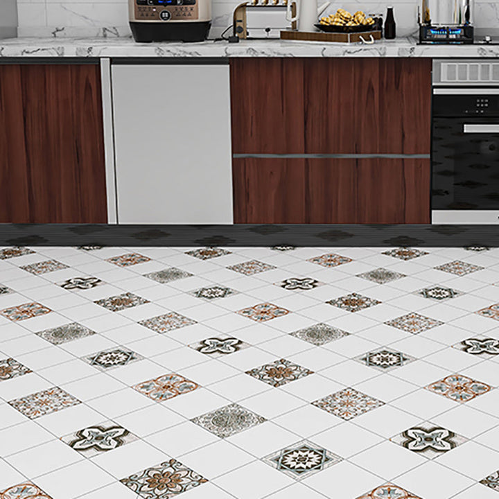 Lisslune | Vinyl flooring Peel and Stick floral pattern wall and floor vinyl