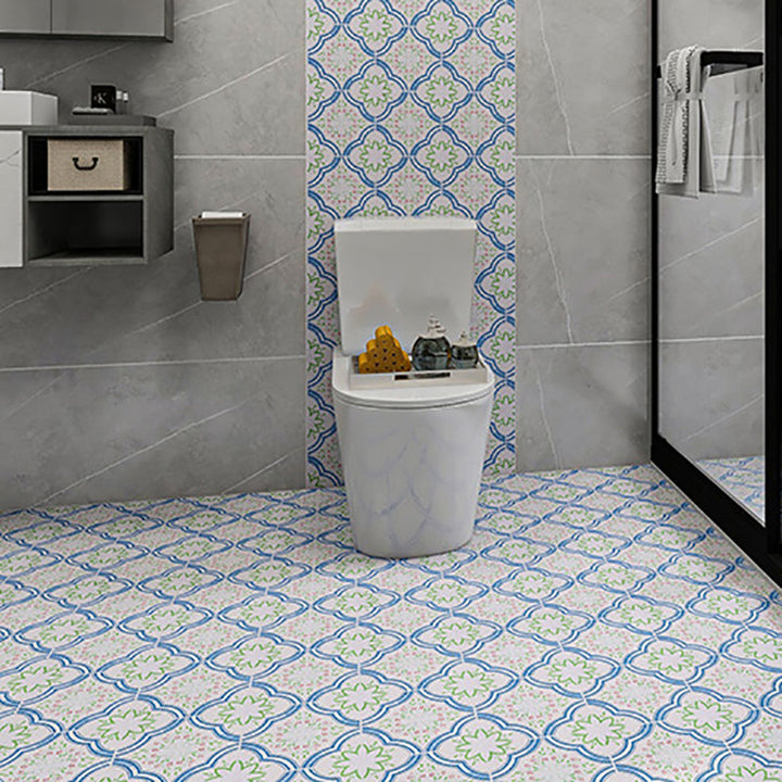 Lisslune | Vinyl flooring Peel and Stick floral pattern wall and floor vinyl