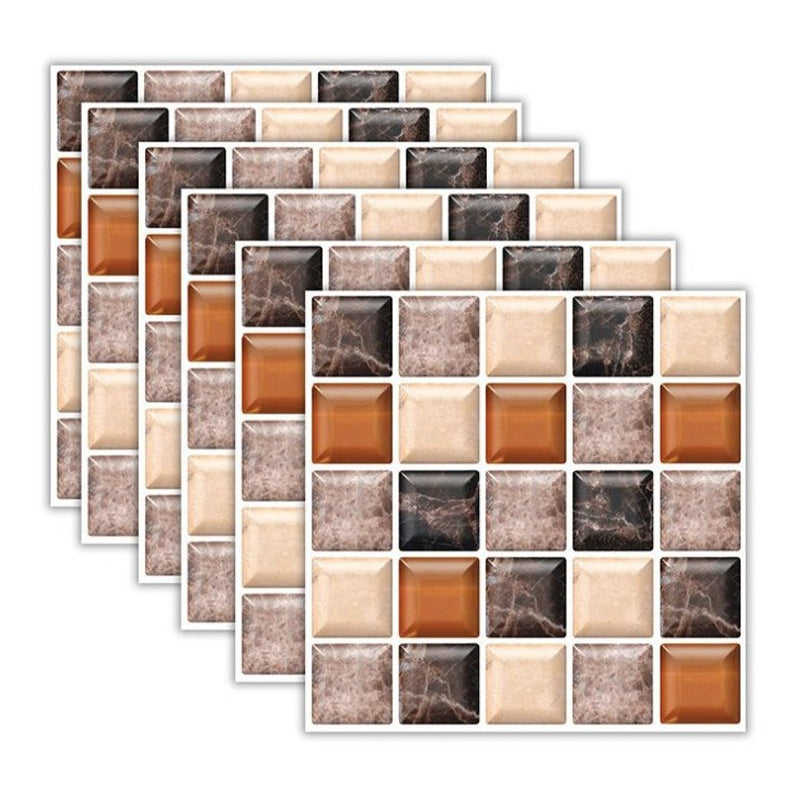 Lisslune | Mosaic Tiles Wallpaper PVC Waterproof Peel & Stick Mosaic Tiles