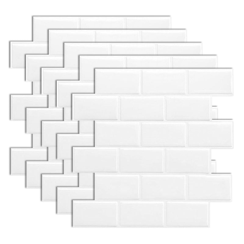 Lisslune | Subway Tile Wallpaper Plastic Waterproof Removable & Stick Subway Tile