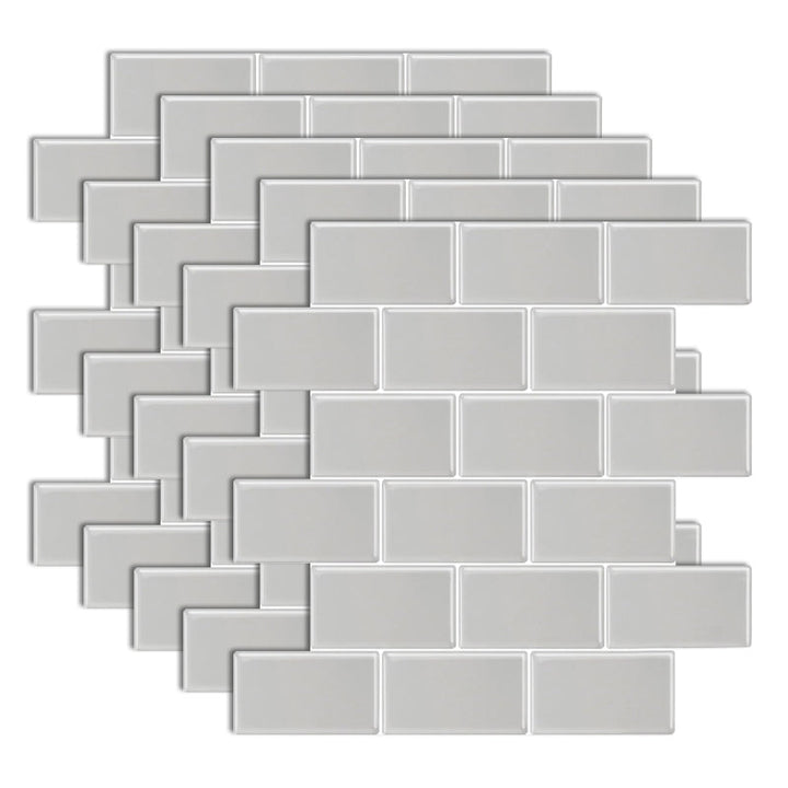 Lisslune | Subway Tile Wallpaper Plastic Waterproof Removable & Stick Subway Tile