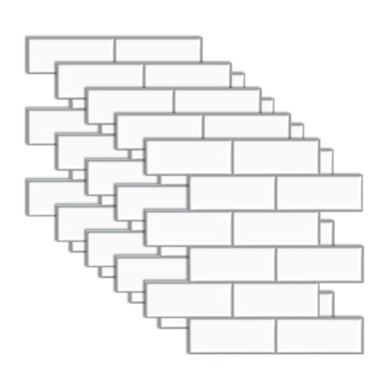 Lisslune | Subway Tile Wallpaper Plastic Peel and Stick Wall Tile