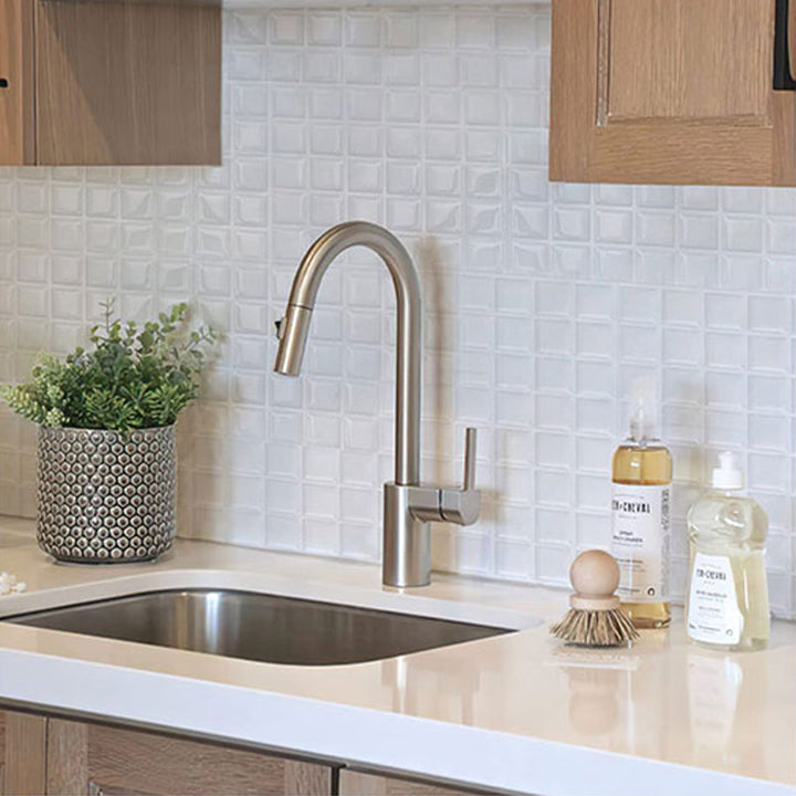 Lisslune | Subway Tile Wallpaper Plastic Peel and Stick Wall Tile