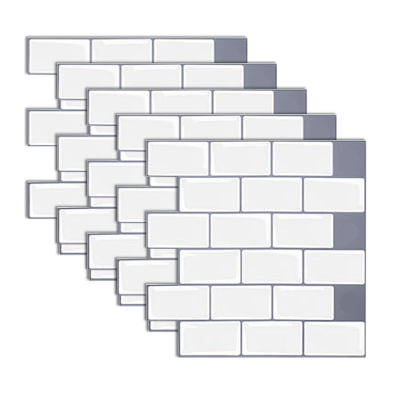 Lisslune | Subway Tile Wallpaper Plastic Peel and Stick Wall Tile