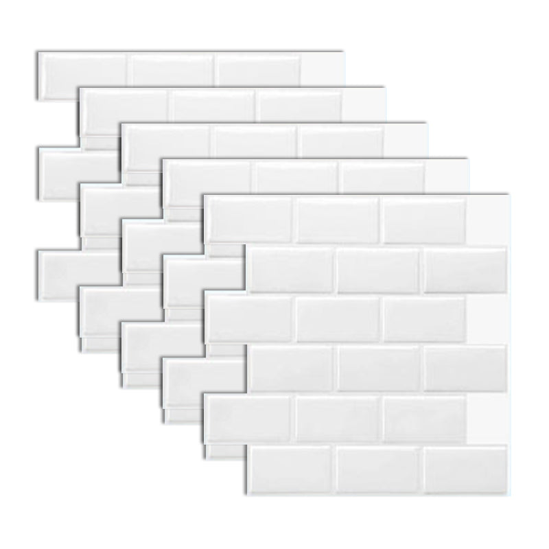 Lisslune | Subway Tile Wallpaper Plastic Peel and Stick Wall Tile