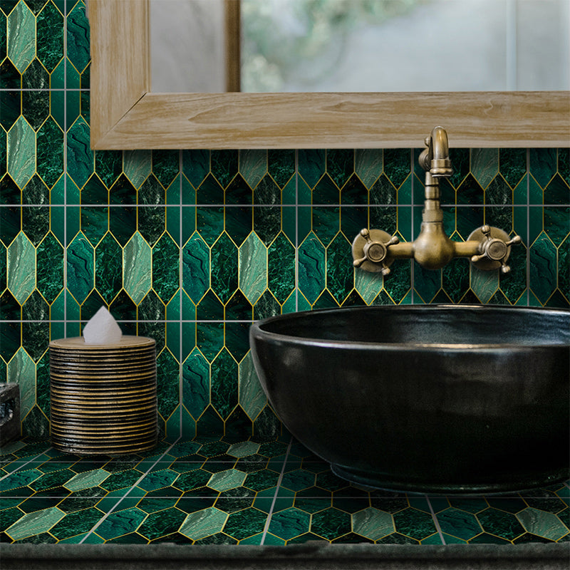 Lisslune | Mosaic Tiles Wallpaper Plastic Contemporary Removable & Stick Mosaic Tile
