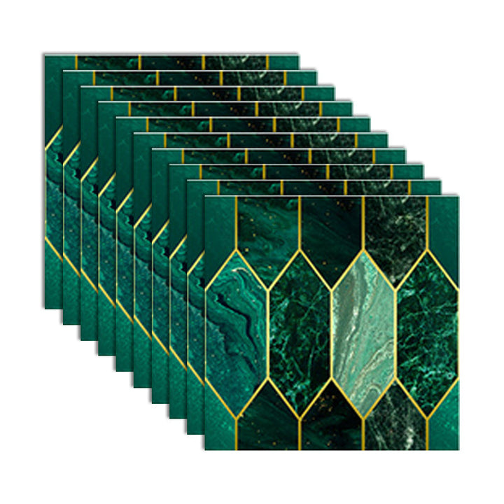 Lisslune | Mosaic Tiles Wallpaper Plastic Contemporary Removable & Stick Mosaic Tile