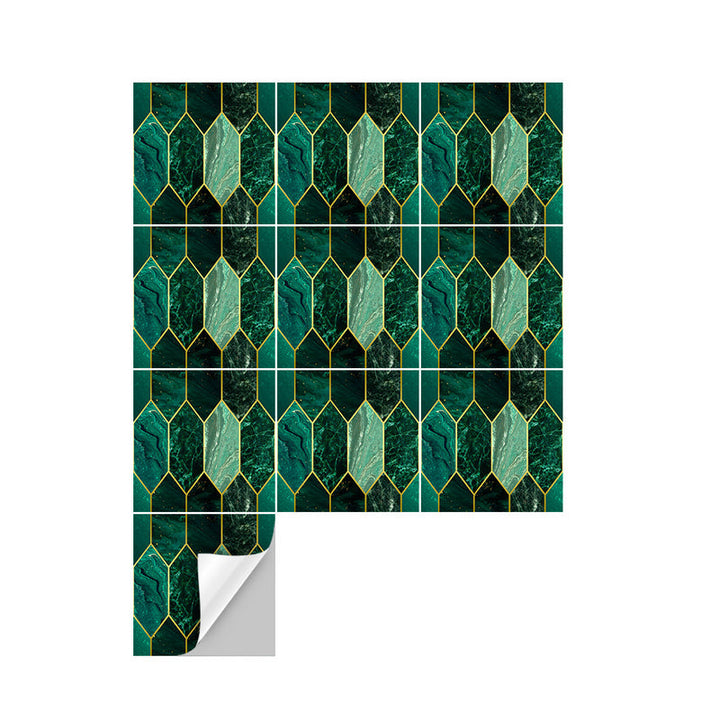 Lisslune | Mosaic Tiles Wallpaper Plastic Contemporary Removable & Stick Mosaic Tile