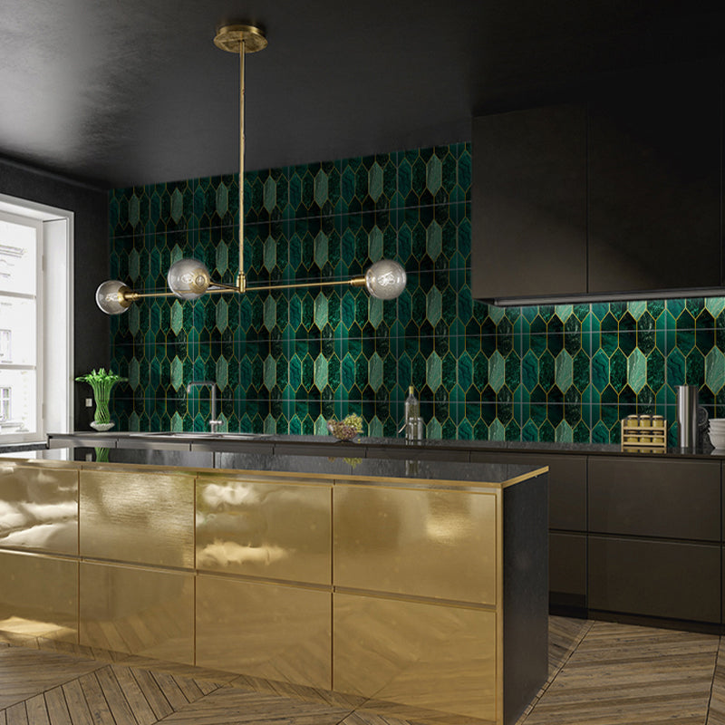 Lisslune | Mosaic Tiles Wallpaper Plastic Contemporary Removable & Stick Mosaic Tile
