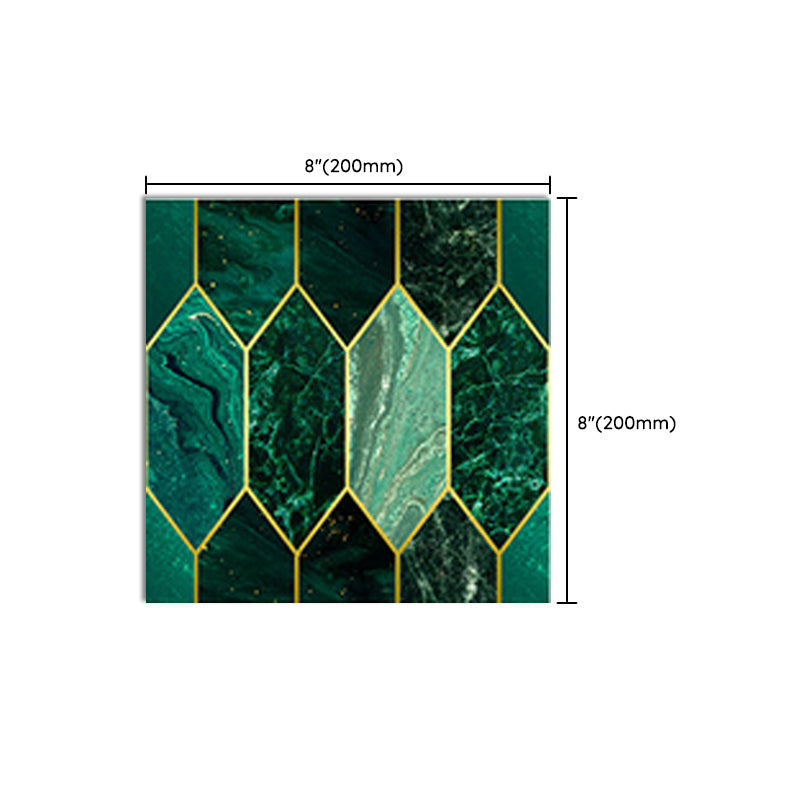 Lisslune | Mosaic Tiles Wallpaper Plastic Contemporary Removable & Stick Mosaic Tile
