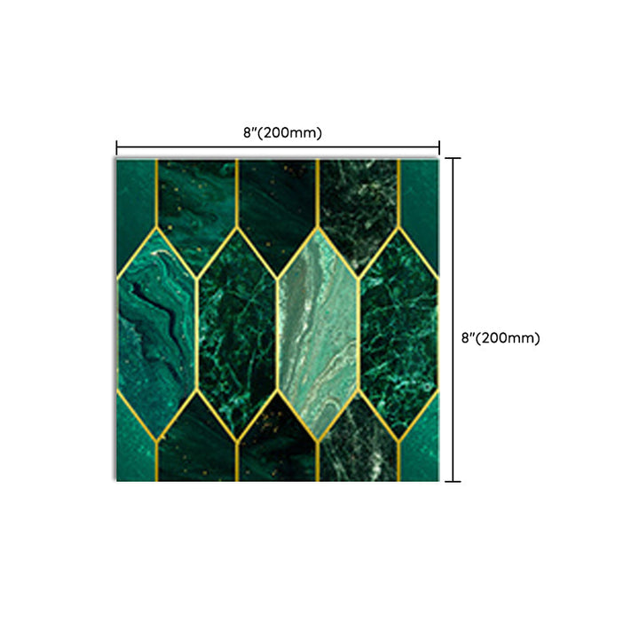 Lisslune | Mosaic Tiles Wallpaper Plastic Contemporary Removable & Stick Mosaic Tile