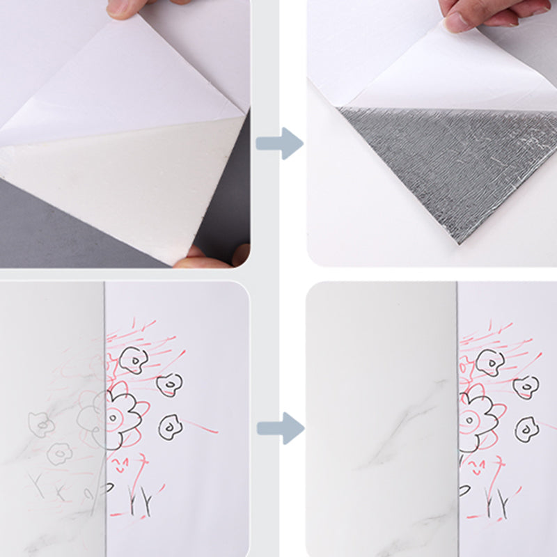 Lisslune | PVC Peel and Stick Back Wall Tiles Rectangular Waterproof Single Tile Wallpaper