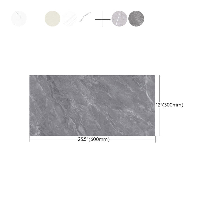 Lisslune | PVC Peel and Stick Back Wall Tiles Rectangular Waterproof Single Tile Wallpaper