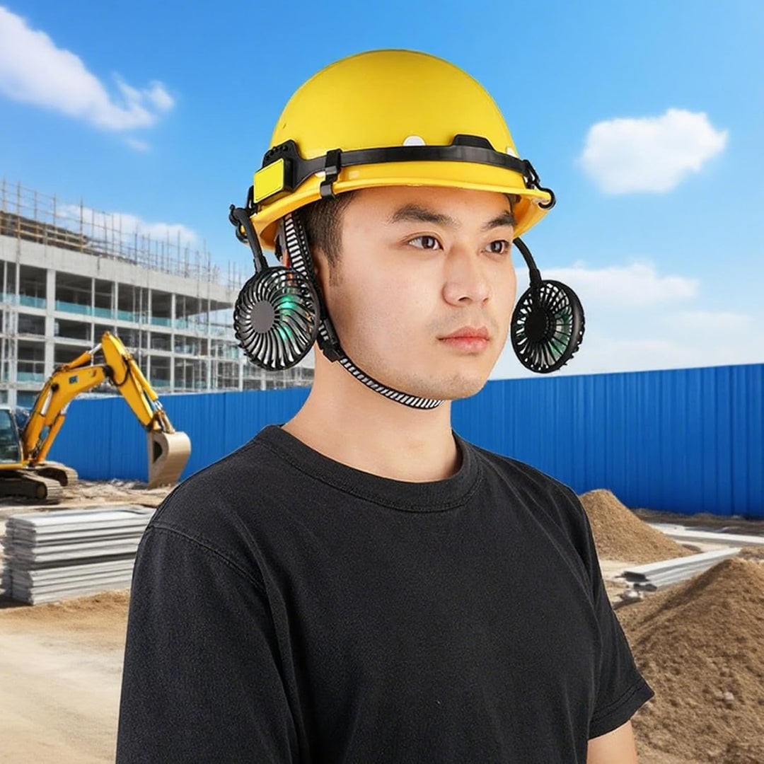 Lisslune | Ventilated Construction Helmet with Adjustable Cooling Fan – Biniveil