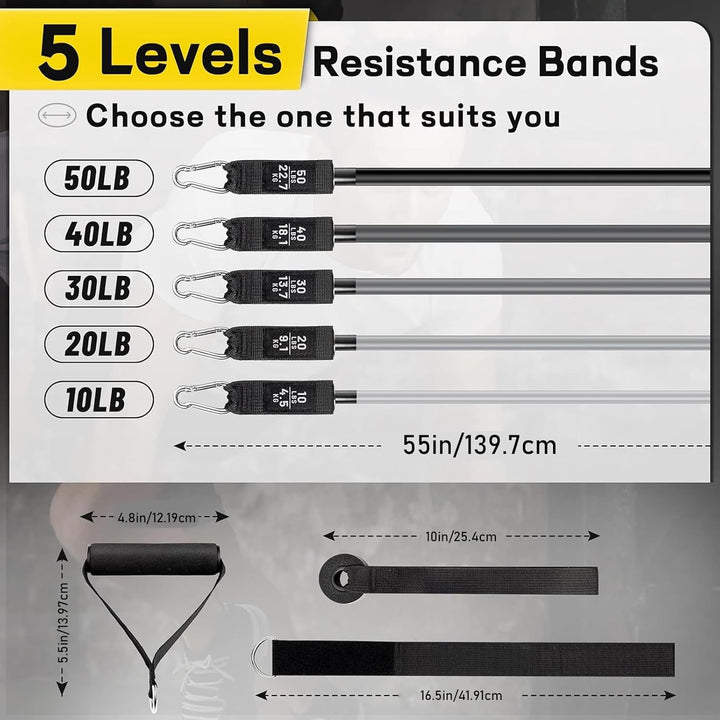 Lisslune | Trainer Suspension Resistance Bands Set – Veltrix
