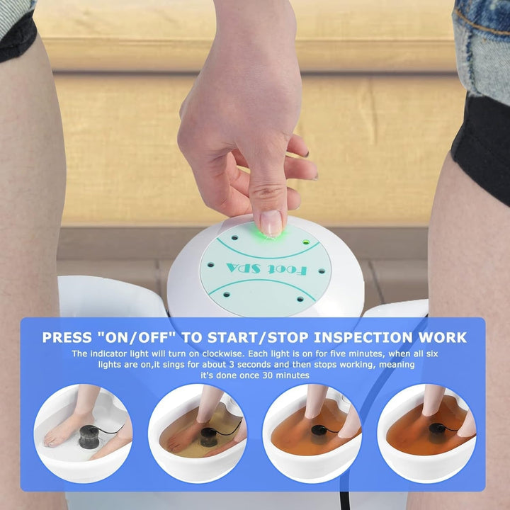 Lisslune | Ionic Detox Foot Spa | Professional-Grade, Energy Boosting & Deep Cleanse for Home Use