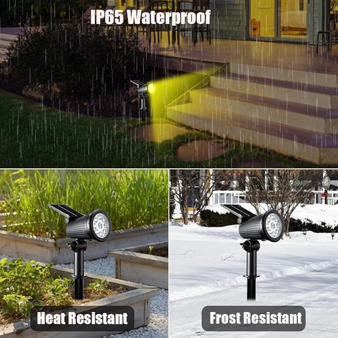 Lisslune | LED Solar Spotlight Lights for the Garden