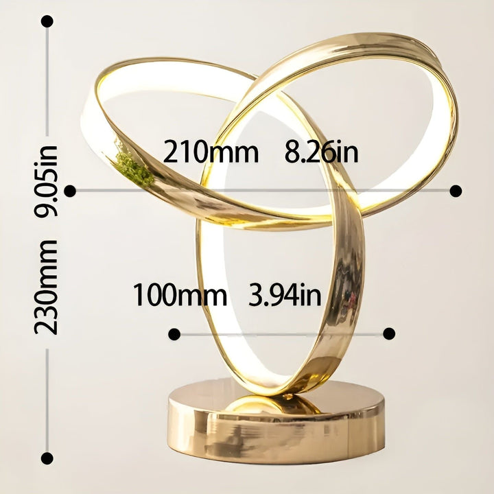 Lisslune | Lamp - Luxury Golden Möbius Ring Desk Reading Lamp