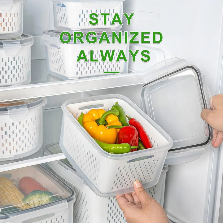 Lisslune | 5-piece Large Food Storage Set with Lids – Freshness Keeping and Practical