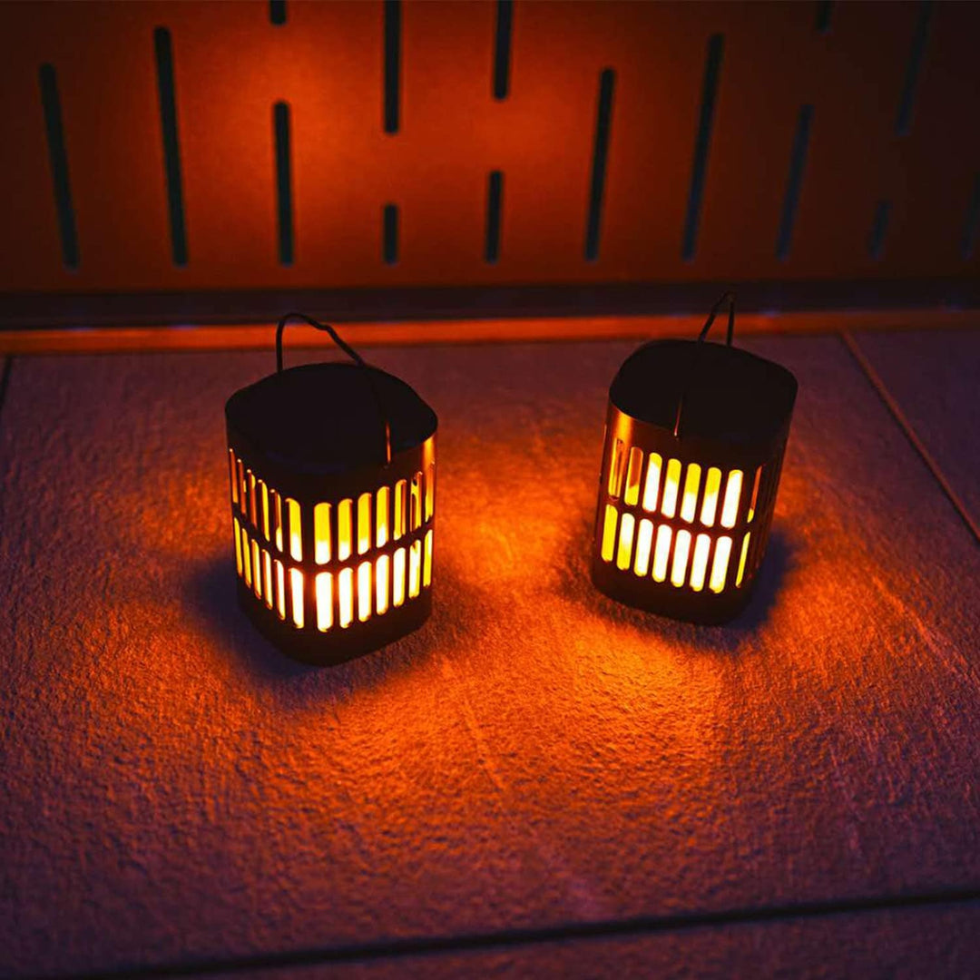 Lisslune | Solar LED Flame Lantern – Decorative Outdoor Lighting for Garden and Terrace with Hanging Possibility