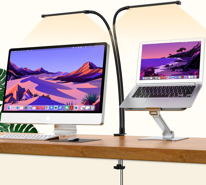 Lisslune | 77 LED Desk Clamp Lamp with 70cm Flexible Gooseneck – Ravien