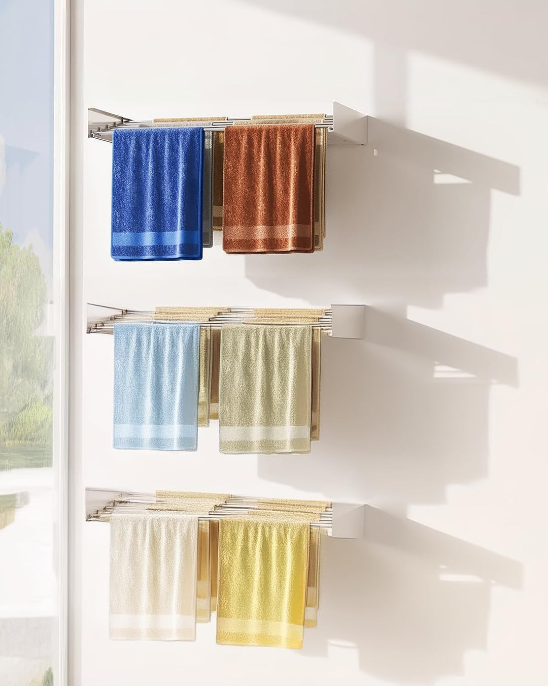 Lisslune | Wall-Mounted Foldable Clothes Drying Rack – DryWall