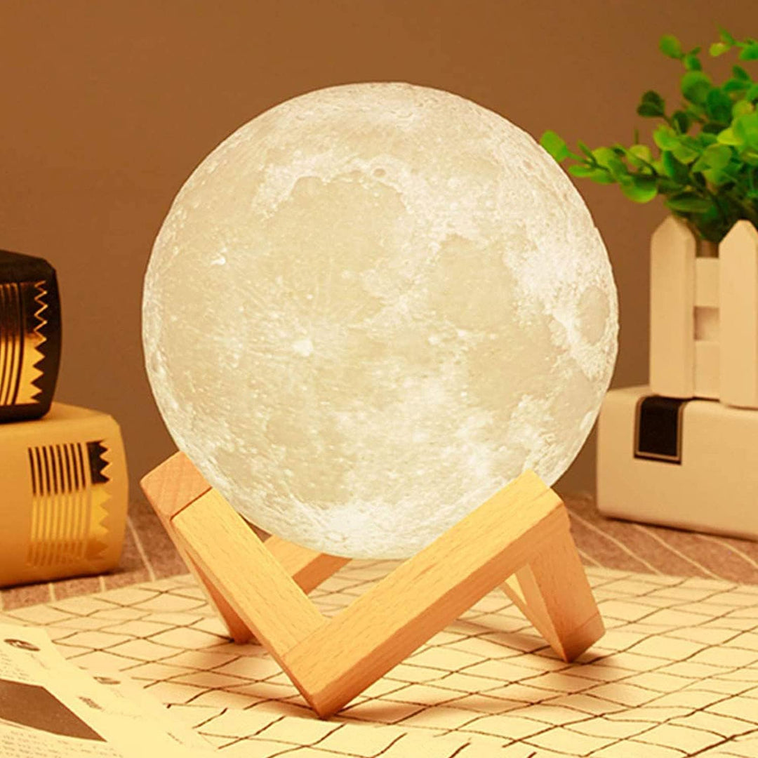 Lisslune | Lunar Moon Light Lamp | Lunar Globe Light with Stand