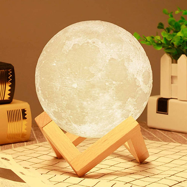 Lisslune | Lunar Moon Light Lamp | Lunar Globe Light with Stand